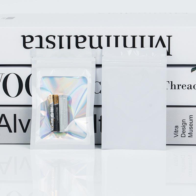 Bunter transparenter Schmuckverpackungsbeutel mit Laser-Ziplock und verdickter Versiegelung