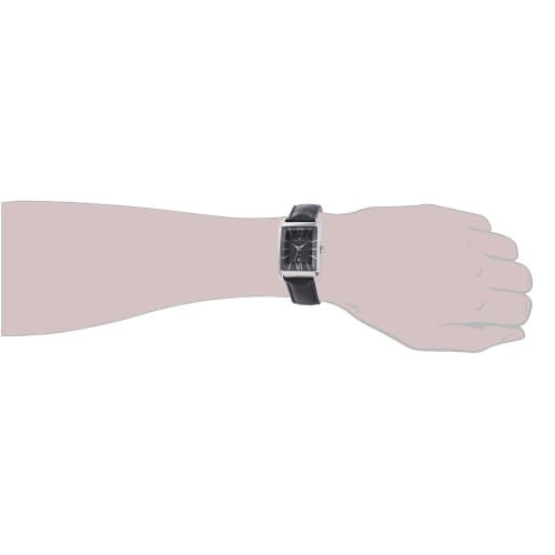 Salvatore Marra Men's and Women's Stainless Steel Watch, Black and Silver, Waterproof, Analog Quartz Movement, Business/Casual, Gift, Includes Cloth,