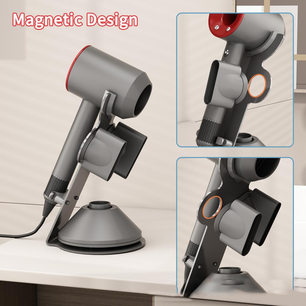Hair Dryer Stand For Dyson Hair Dryer Bathroom Accessory Organizer Holder Portable Desktop Bracket Storage Rack