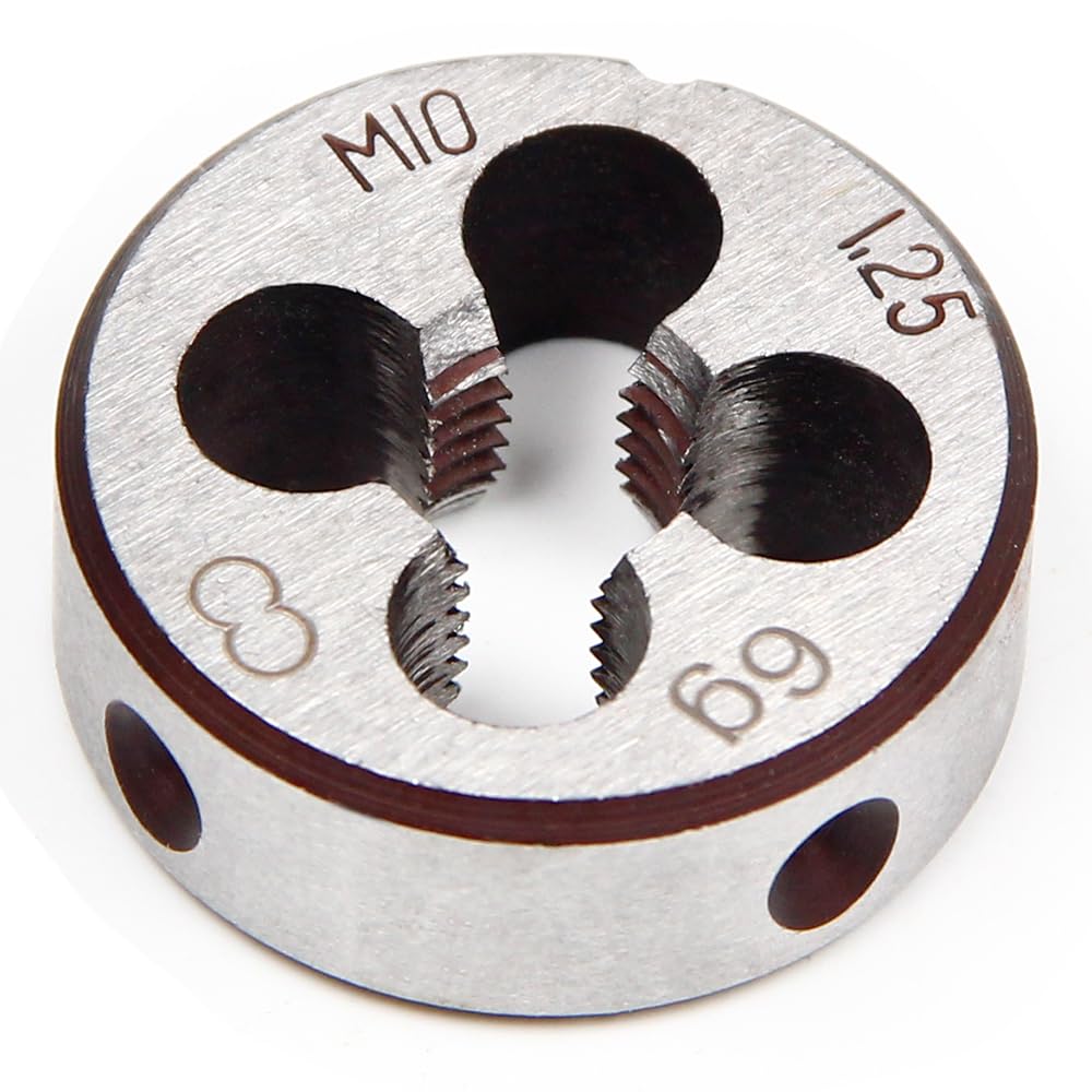 Aicosineg Sada závitníků a matric HSS Kulá matrice Závitořezný závitník Korekce otvoru pro šroub Funkce nastavení průměru Nástroj pro obrábění průchozích otvorů