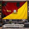 Wall Hanging Tapestry Custom NameBayer Leverkusen Football Pattern Personalized Printed Fabric Wall Decor