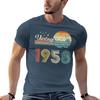 Vintage 1958 Born In 1958 Birthday Retro Design 63rd Birthday Gift 63 Years Old TShirt Moisture Wicking Quick Dry Tee