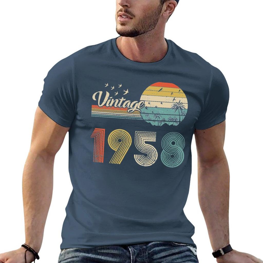 Vintage 1958 Born In 1958 Birthday Retro Design 63rd Birthday Gift 63 Years Old TShirt Moisture Wicking Quick Dry Tee