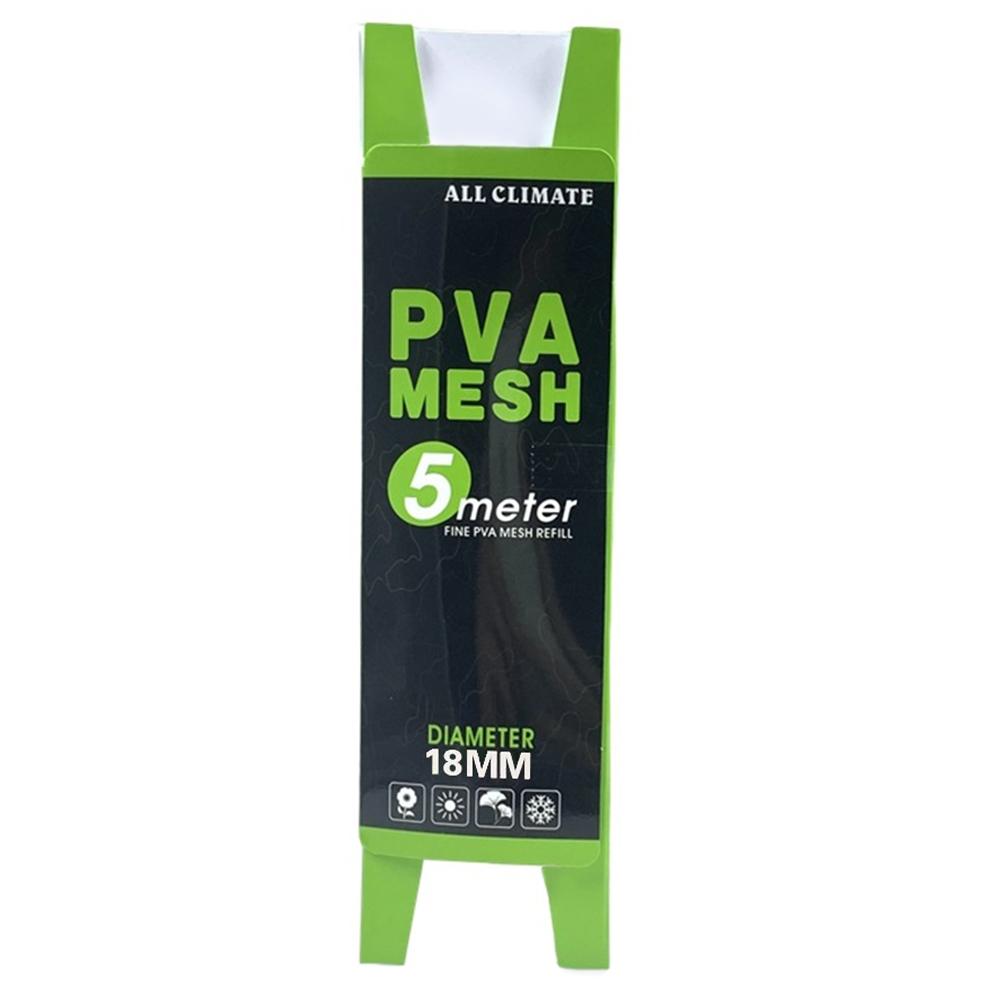 PVA Carp Fishing Mesh Fishing Bait Bag Water Soluble Fishing Lure Mesh Tube Tackles 18/44mmx5m Fishing Tackles