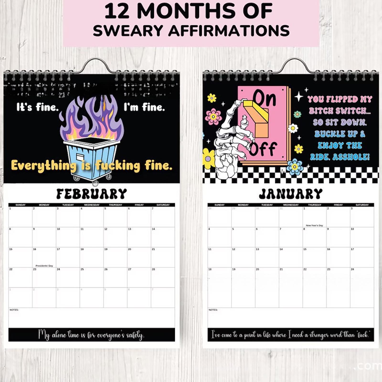 

Календарь ругательств для заебавшихся женщин One Size