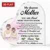 2D Flat Gift for Mom from Daughter And Son, Acrylic Heart Sign That Says You Are Loved More Than You Realize, a Plaque for Mother'S Day, Birthday, Tha