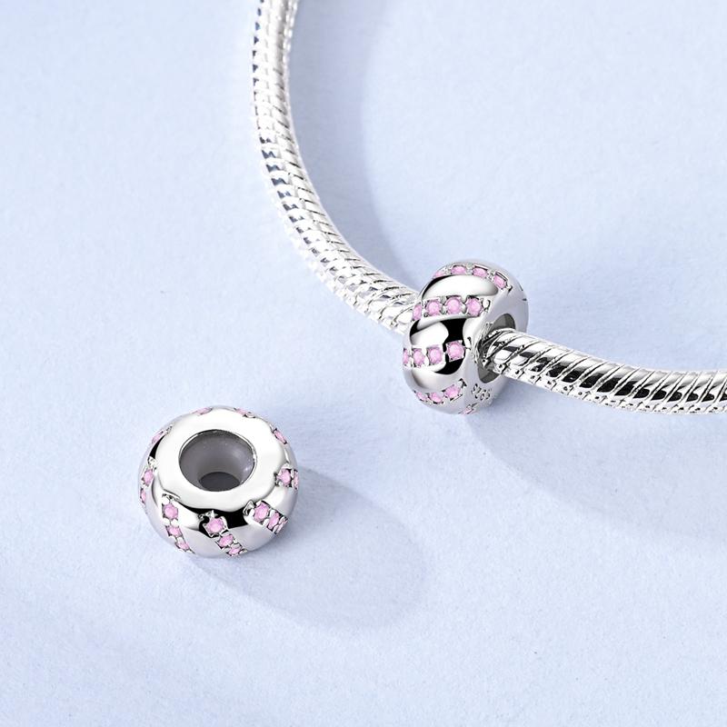 Copper Stopper Copper Cz Pave Silicone Stopper Charms Bee Beads Stopper Fit Original Bracelet Bangle Diy Jewelry