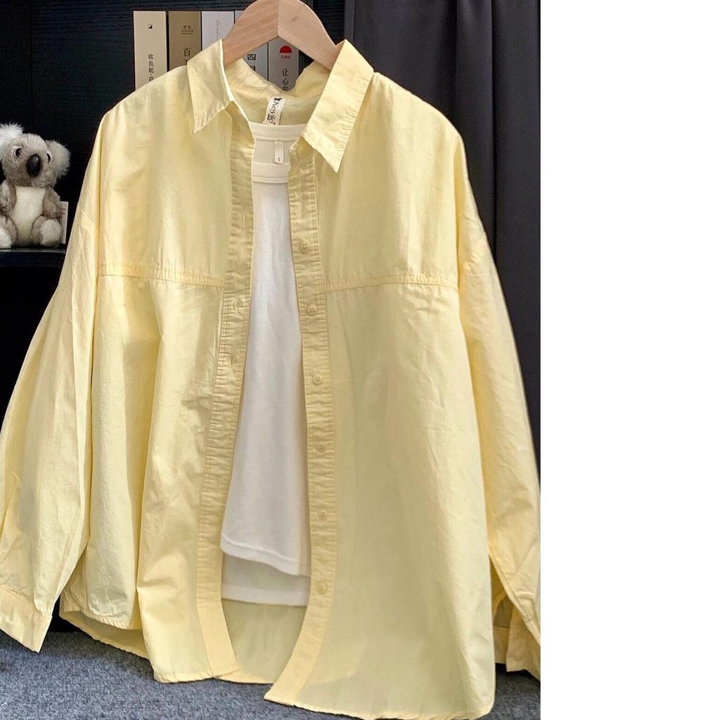 Plus Size Women's Cotton Shirts Women's Slimming All-match Stacking Bottoming Inner Shirt Long-sleeved Top