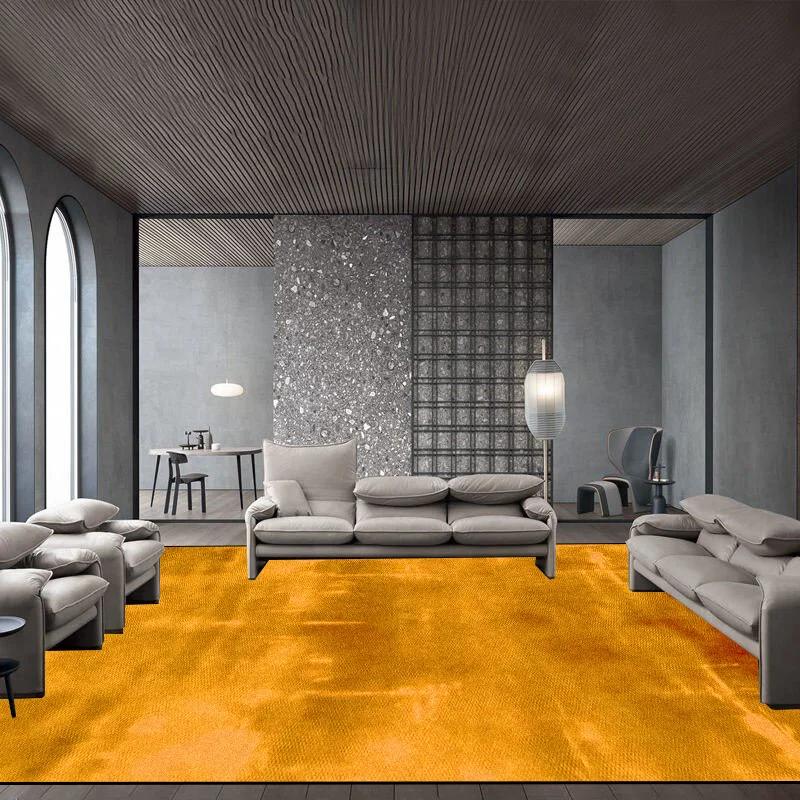 Modern Light Luxury Atmosphere Living Room Carpet Easy Cleaning Big Size Leisure Bedroom Rugs Non-slip Decoration Home Foot Mats