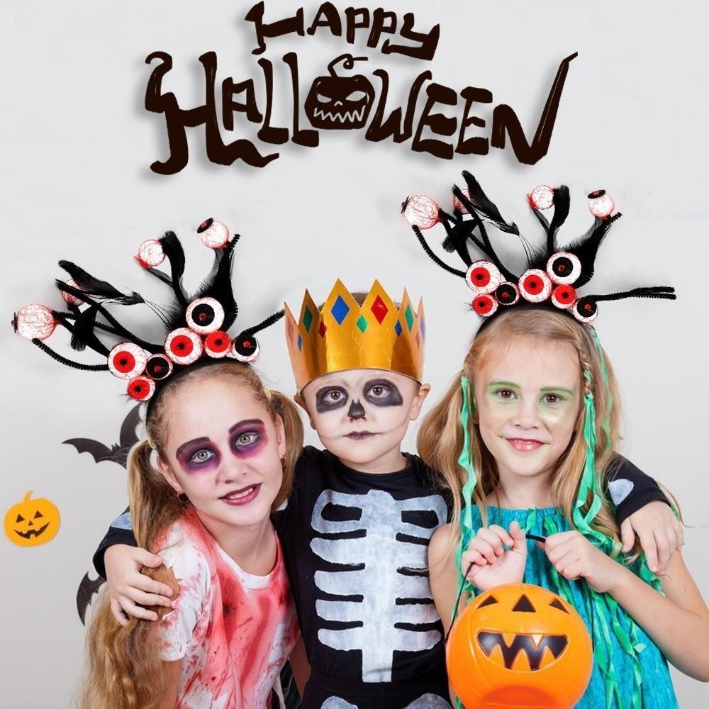 Pumpkin Halloween Pumpkin Headband Eyeball Ghost Festival Headpiece Holiday Gathering
