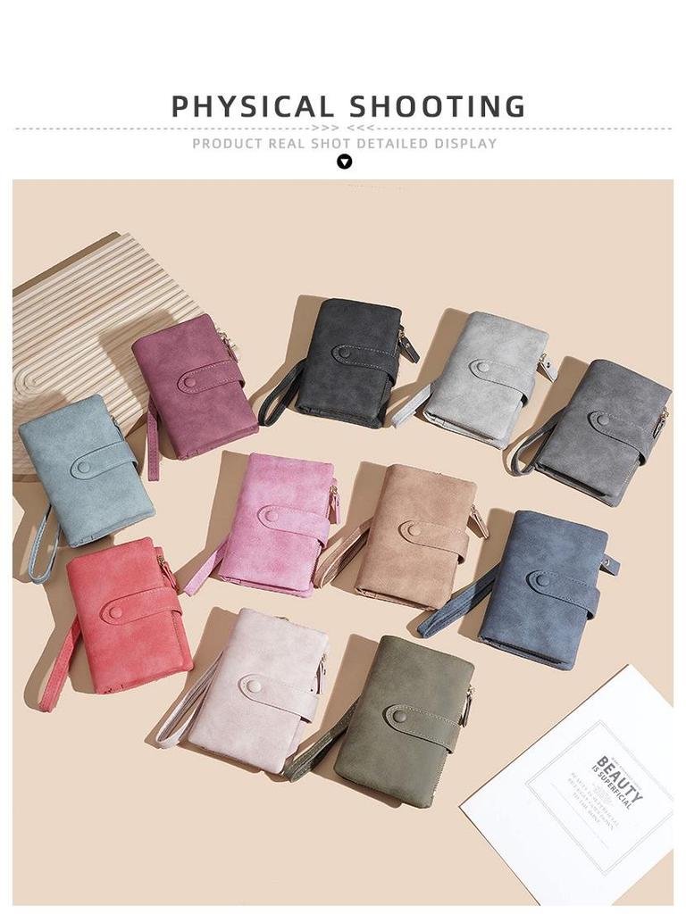 Elegant Women's Short Wallet - Multifunctional, High Capacity, Fashionable with Multiple Card Slots & Coin Pocket