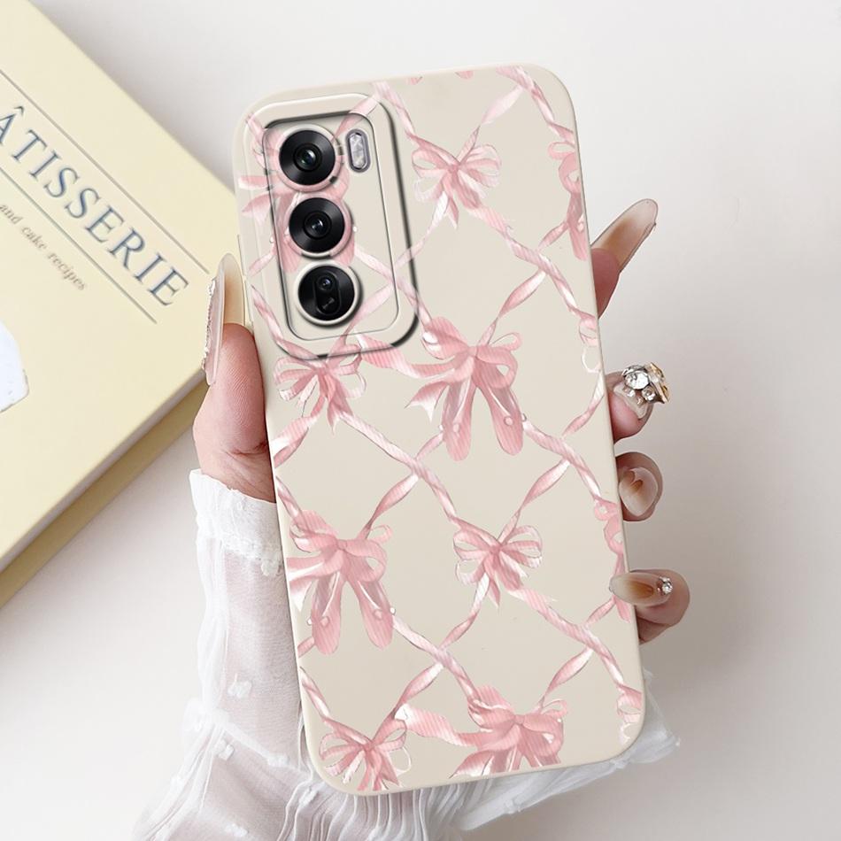 For OPPO Reno12 12Pro Elegant Butterfly Floral Phone Case For Oppo Reno12 Pro Reno 12 5G CPH2625 CPH2629 Soft Silicone Cases