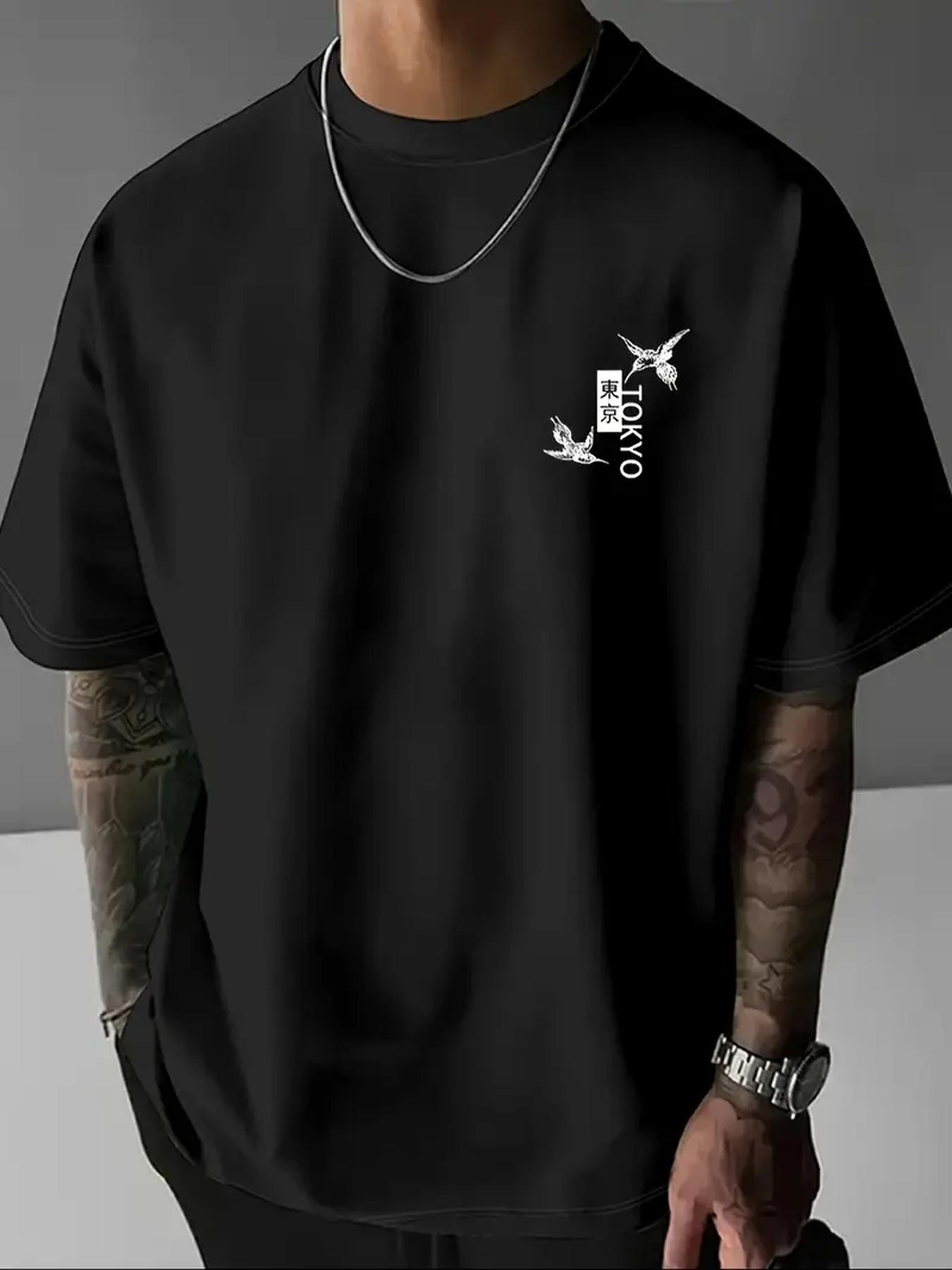 

Men s Short-Sleeve T-Shirt with Patterns, Featuring Ethnic Characteristics And Cultural Style, Seek Unique Designs 4XL чорний