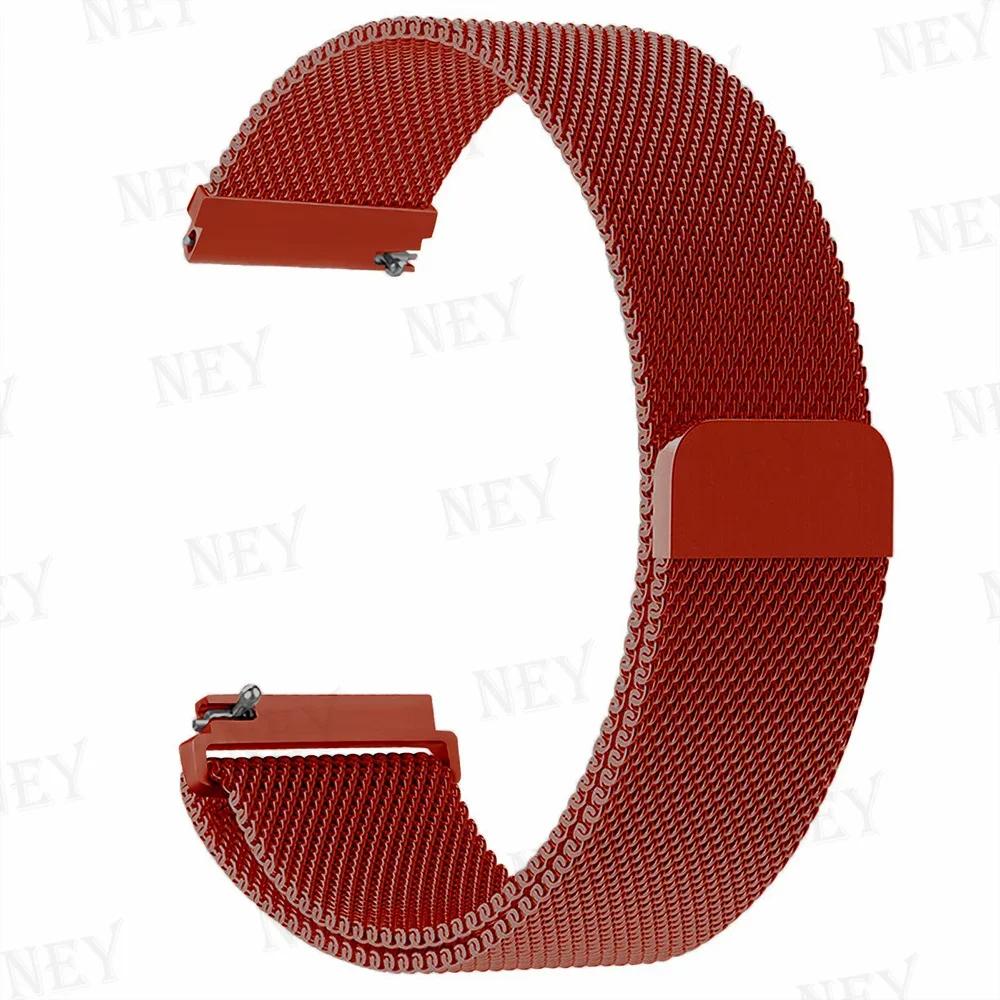 20mm/22mm Milanese Loop For Amazfit GTS/4/2e/3/2/GTS2 Mini/GTR 47mm/GTR2/3/4/Pro stratos Metal Bracelet Amazfit bip 3 pro strap
