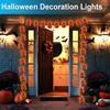 1pc 10/20LED Halloween Duoble Pumpkin String Light Battery Powered For Home Outdoor Porch Yard Garden Halloween Party Decoration