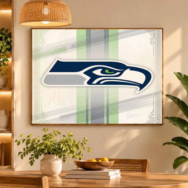 5D Diamond Painting Seattle Seahawks DIY Full Drill Diamond Art Kit Home Decoration
