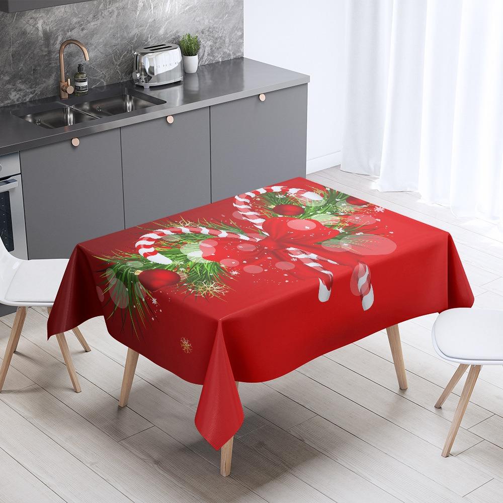 Christmas Tablecloth Coffee Table Table Cloth Holiday Gift Decoration Tarp