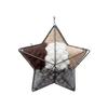Distinctive Star Form Bird Refuge For Hummingbirds And Finches Weather Resistant Steel Outdoor Embellishment