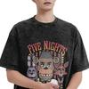 Harajuku Washed TShirt FNAF At Freddys Simple T Shirts  Hipster Tshirt for Men Summer Y2K Retro Printed Tees