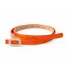 Fashion Rhinestone Buckle Women's PU Belt Thin Oval Leather Thin Waistband Luxury Design Waist Strap Dress Matching