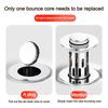 New Stainless Steel Washbasin Leak Proof Plug Odor Proof Durable Floor Drain Filter Pop-Up Bounce Core Universal Accessor