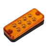 6pcs 8 LED Clearance Side Marker Light Indicator Lamp Truck Trailer Lorry Yellow