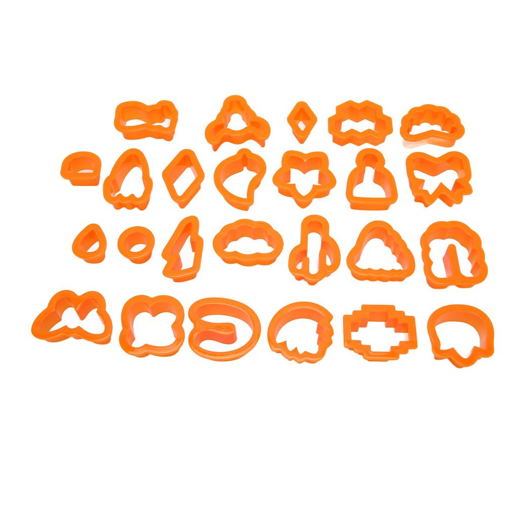 25Pcs Clay Earring Cutters Food Grade Plastic Assorted Styles Thick Edge Polymer Clay Cutters Set for DIY Handicraft
