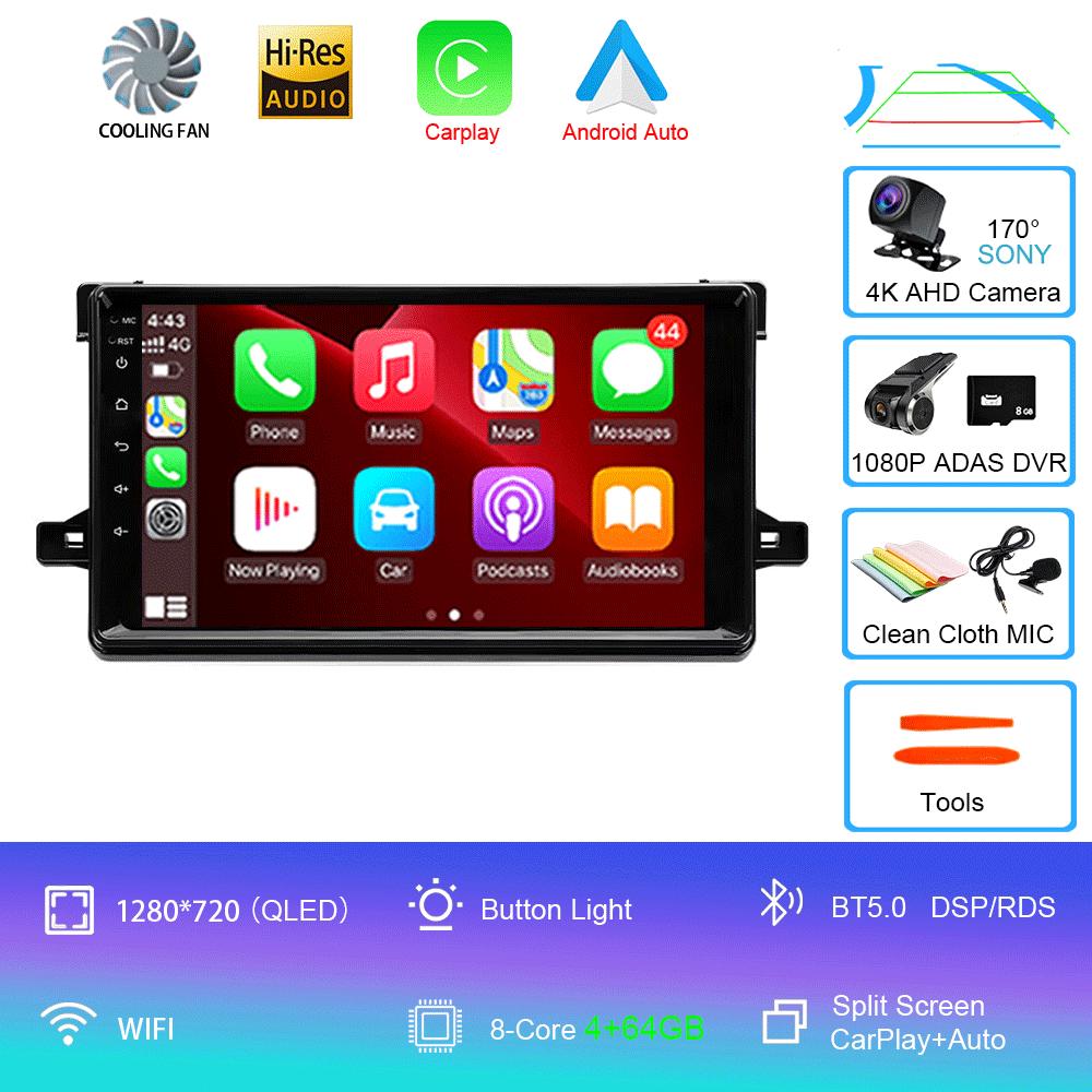 Android 14 For Toyota Prius XW50 2015 2016 2017 2018 2019 2020 Car Radio GPS Carplay Multimedia Player Navigation Stereo Auto BT