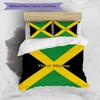 Jamaica Flag Custom Name Text Print 1Pc Bedding Set Duvet Cover With Two Pillowcases Soft Bed Linen For Household Bedroom