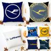 D-Deutsche L-Lufthansa Ag Cushion Cover Washable Linen Pillowcase Soft For Sofa Bed Cozy Home Room Decor