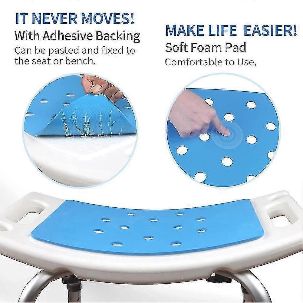 Anti Slip Bath Chair with Padded Seat Portable Folding Stool for Elderly Children Bathroom Safety Use Support