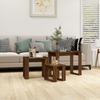 VidaXL Nesting Tables 3 Pcs Brown Oak Engineered Wood 815224