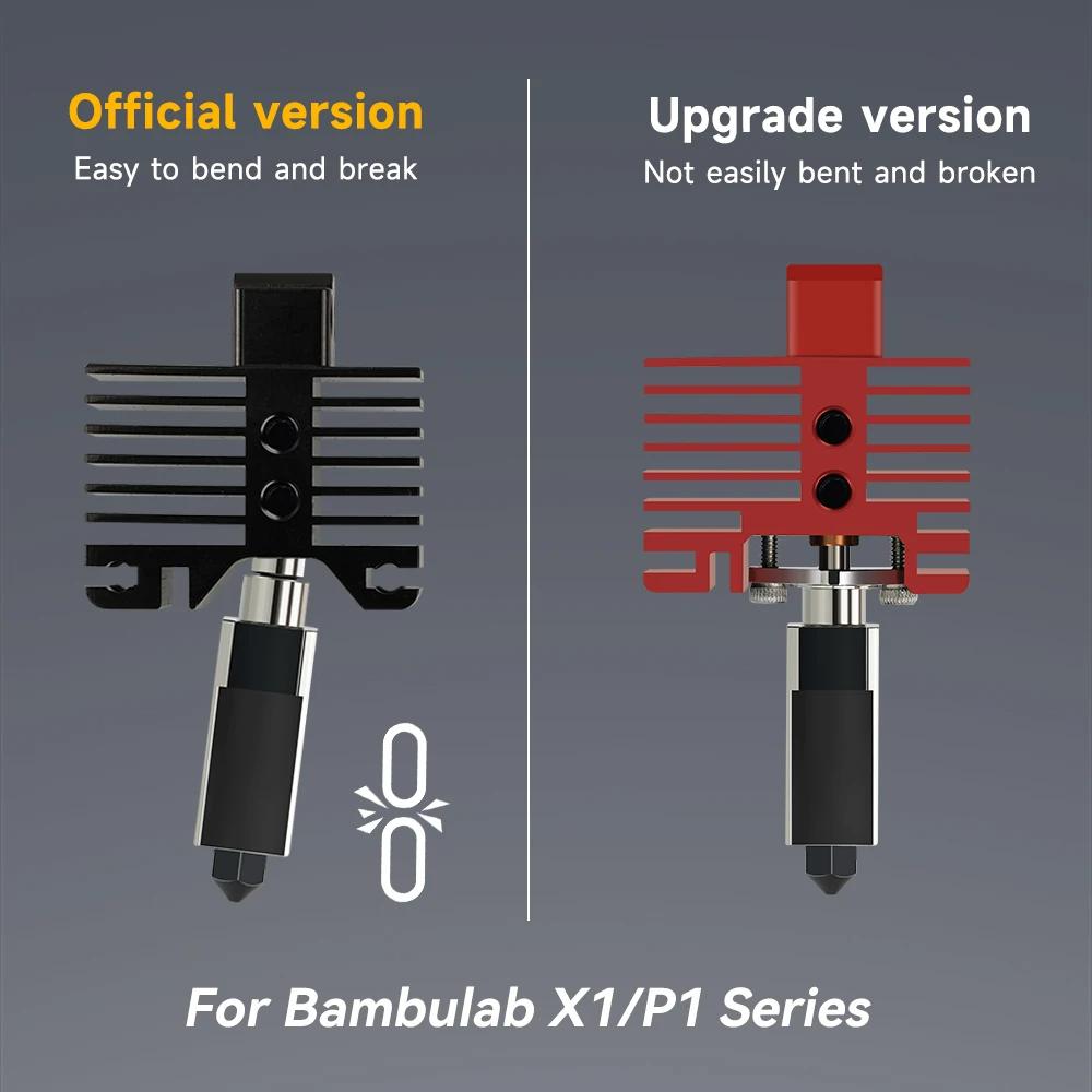 Komplette Hotend-Baugruppe Hotend für Bambu Lab X1 X1C P1P P1S mit Lüfter-Upgrade 2.0 mit Düse Kompletter Bambus Lab X1 Carbon