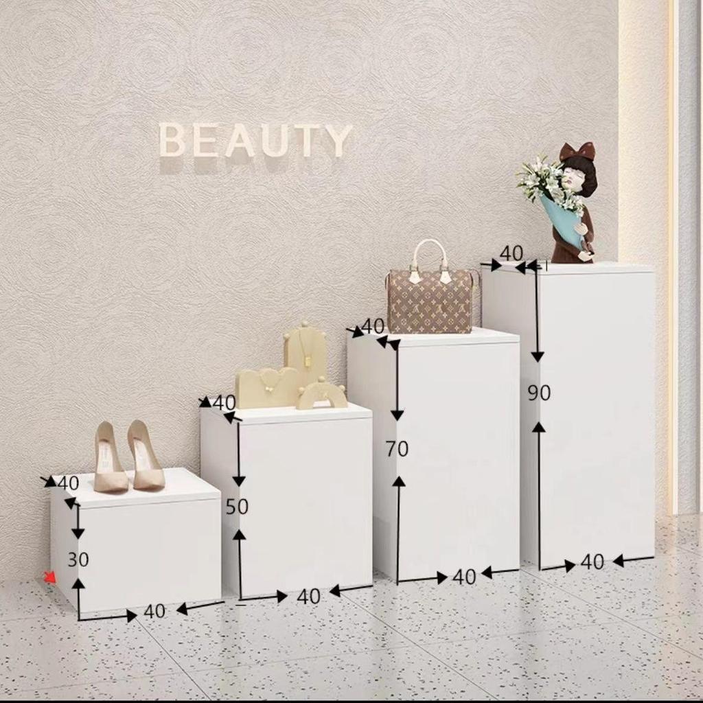 Wooden Square Display Stand Platform for Crafts and Mannequins