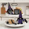 Decorative Props for Stores Halloween Gnome Decoration, Witch Swedish Tomte Ornament, Plush Durable Indoor Tabletop Decor Scandinavian Elf Dwarf Party