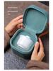 Ice-Glazed Jade Porcelain Gaiwan: Quick-Brew Travel Tea Set for Outdoor Camping and Events