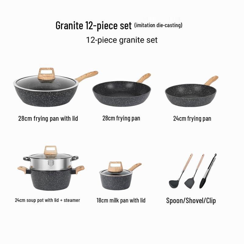 Yoshida Craftsman Non-stick 12-Piece Cookware Set