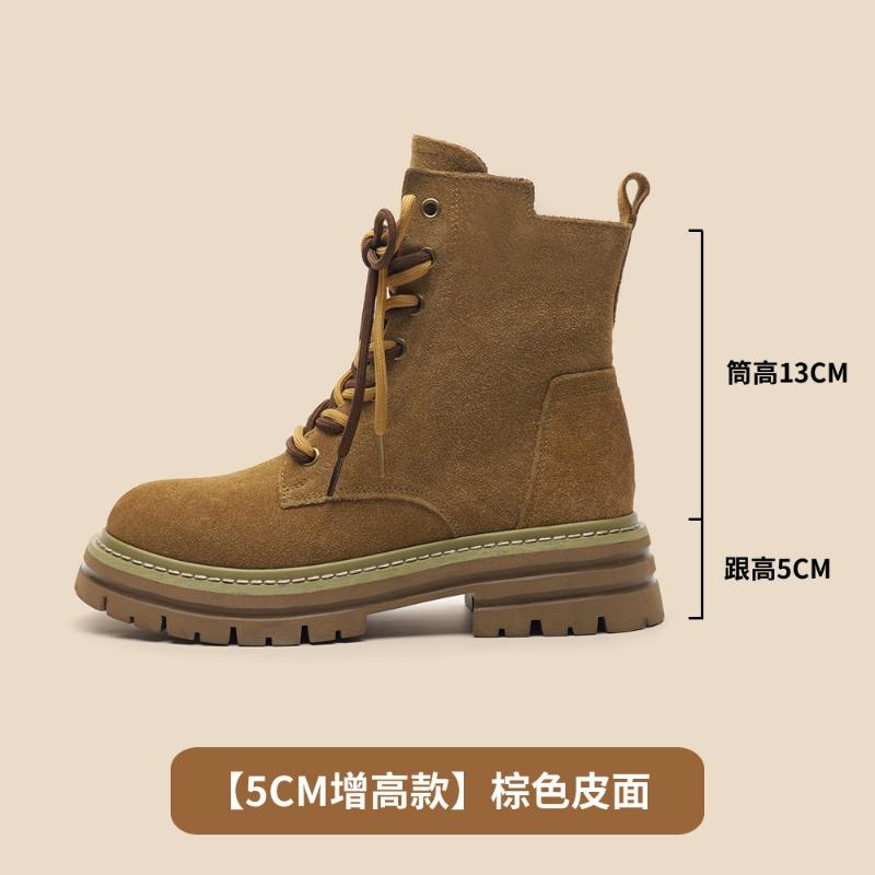 

Outdoor hollow Martin boots women s new summer breathable small short boots leather brown western cowboy boots 40