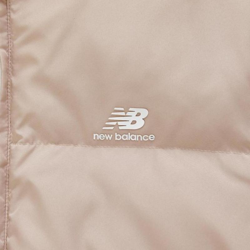 New Balance Women S reverSible Fleece Double Side Padding Beige