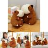 Adorable Capybara Plush Toy Soft Cuddly Water Pig Pillow For Kids Birthday Gift
