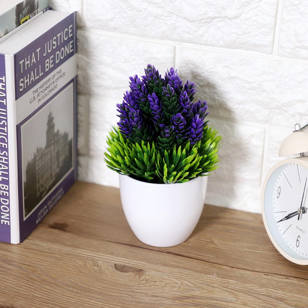 Artificial Bonsai Fake Flower Potted Plant Decor