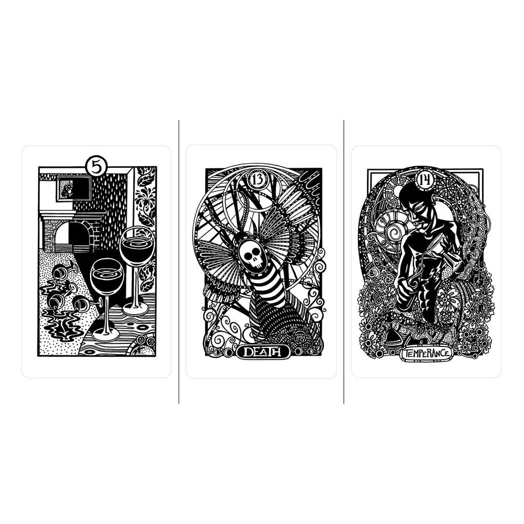 Kancharo 78-Card Tarot Card Set [Heart & Hands Tarot] Includes Japanese Tarot Card Instructions & Pouch (Authentic)