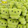 12pcs Mini Green Alien Cat Plush Keychains Furry Pendant for Couples Cute Cartoon Handbag Backpacks Key Chain Decor Gifts