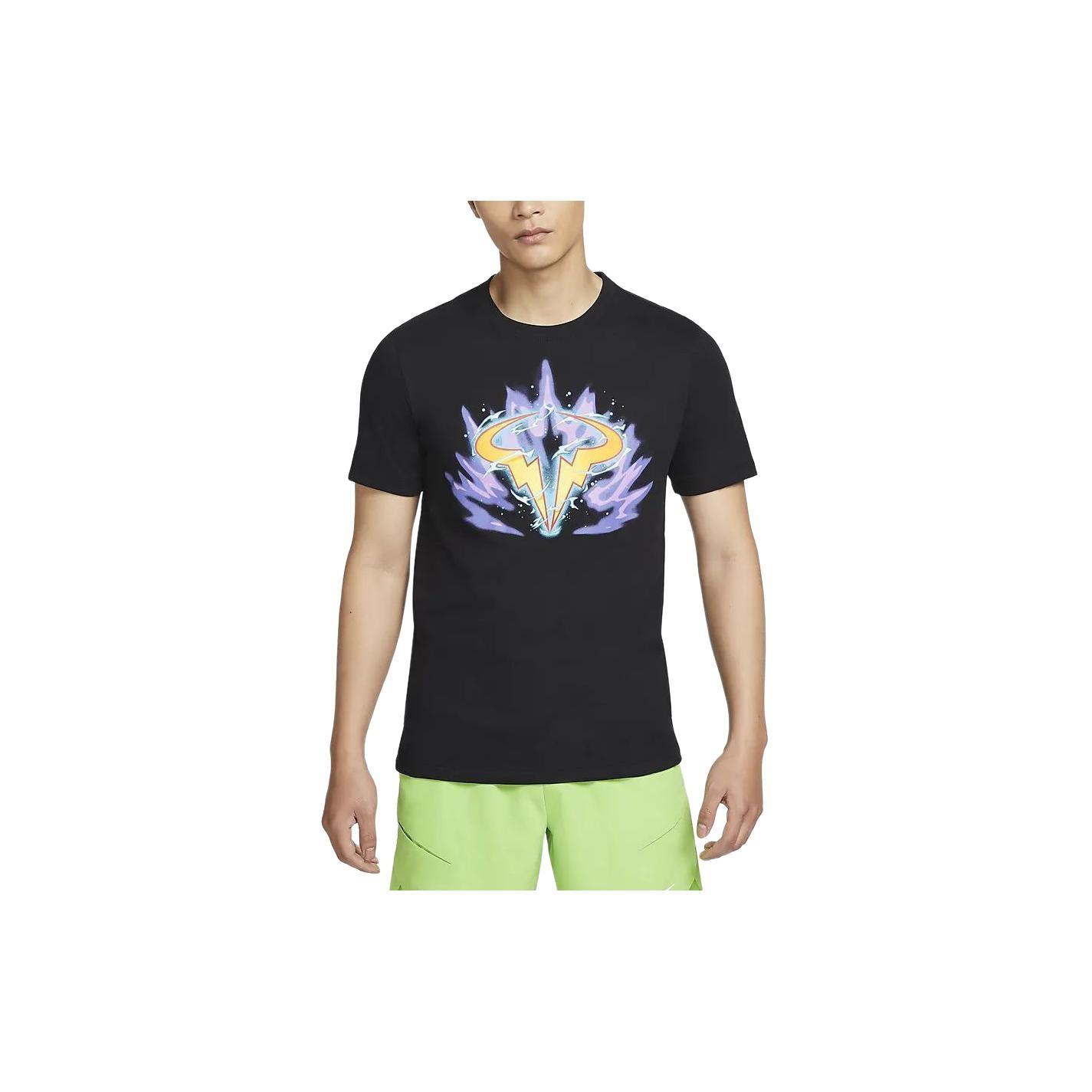 NikeCourt Dri-FIT Rafa Tennis T-Shirt Asia Sizing Black Men s FV8437-010 S