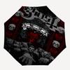1pc Skulls Gothic Automatic Open, Windproof, Compact Travel Umbrella, Gift for Birthday, Christmas, Business 93013