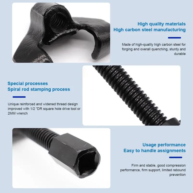 250-380mm Coil Spring Compressor 2Pcs Car Absorbers Remover Installer Suspension Strut Clamp Tools Auto Spring Repair Hand Tools