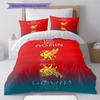 Liverbird logo  Pattern Bedding Quilt Set Quilt Cover Pillowcase Home Decoration Birthday Gift (1 * duvet cover + 2 * pillowcase, without core)