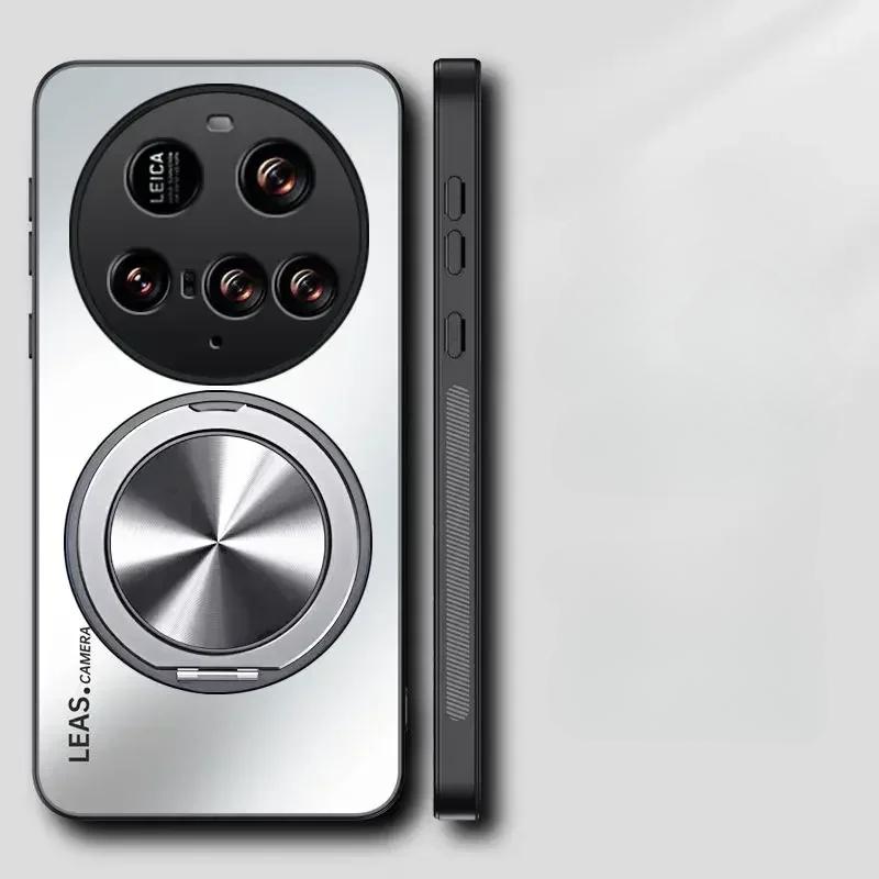 For Xiaomi 15 Ultra AG Frosted Magnetic Stand Holder Phone Case For Xiaomi 15 Pro 14T 14 Ultra Shockproof Hard Back Cover Bumper