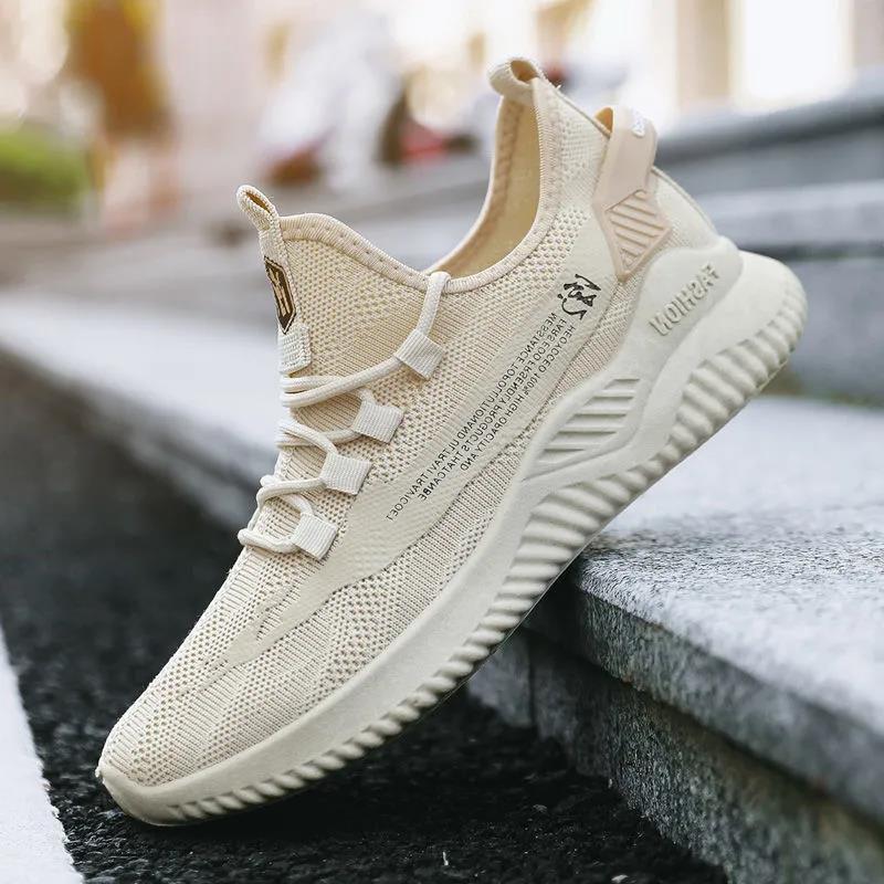Goedkope Heren Casual Sport Soft-soled Ademende Mesh Schoenen Flying Woven  Coconut Schoenen Heren All-match Casual Daddy Trend Schoenen kopen — gratis  levering, eerlijke reviews met foto's — Joom