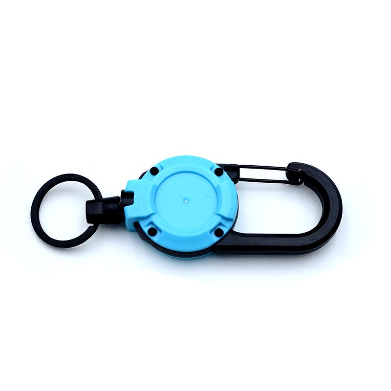 Outdoor Tactical Easy-Pull Telescopic Wire Rope Multifunction Keychain - Anti-Lost, Easy-Rebound